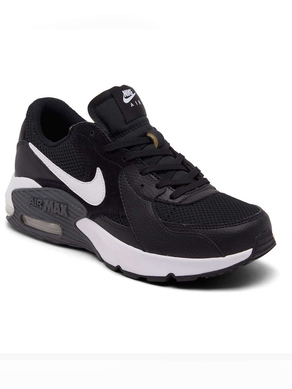 Nike Black and White Air Max excee casual Sneakers - Picture 1 of 9